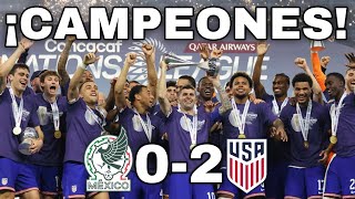 ESTADOS UNIDOS CAMPEÓN DE LA NATIONS LEAGUE TRAS PASAR POR ENCIMA A MÉXICO MÉXICO 02 ESTADOS UNIDOS [upl. by Pelagias292]