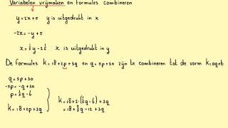 Variabelen vrijmaken en formules combinerenHavoAH61C en H11 en VWOAH133C [upl. by Manbahs]