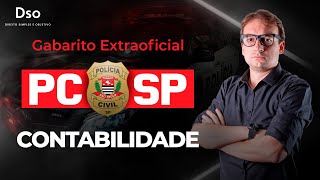 Gabarito Extraoficial  PC SP  Perito  Contabilidade  Com William Notario [upl. by Arleta]