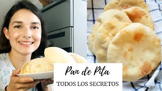 Pan de pita CASERO Con trucos y secretos Receta libanesa fácil y deliciosa [upl. by Ennazzus]