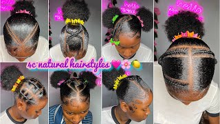 🍏🍋🍡BEST 4c natural HAIRSTYLES  𝐒𝐥𝐚𝐲𝐞𝐝 edges 🩵 NEW TRENDY NATURAL hairstyles 🍏🦋 [upl. by Nelac]