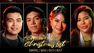 GrownUp Christmas List  Cover by  Daryl Ong Sam Mangubat Katrina Velarde Gigi De Lana [upl. by Ashely488]