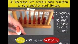 VCE Chemistry Unit 3 Equilibrium Iron Thiocyanate [upl. by Ayek627]