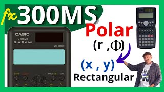 Convertir coordenadas polares a rectangulares CASIO fx300MS✅ [upl. by Amling]