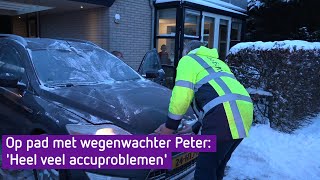 Wegenwacht druk met pechmeldingen door sneeuw en ijs [upl. by Zasuwa]