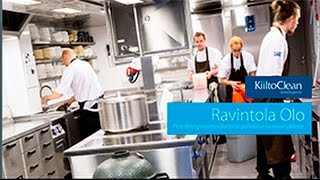 Ravintola Olo  ravintolakeittiön puhdistus lounaan jälkeen [upl. by Ulla544]