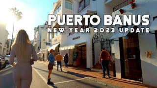 Puerto Banus Marbella Spain Luxurious New Year Vibes Update January 2023 Costa del Sol  Málaga 4K [upl. by Chlores427]