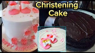 TOP 35 CHRISTENINGBAPTISM CAKE IDEASDaytoDay VlogsWhite Cakes cake christening baptism [upl. by Barnabas]