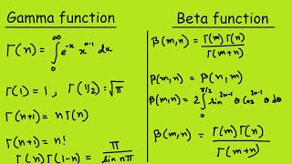 Beta Function and Gamma Function [upl. by Aihtyc]