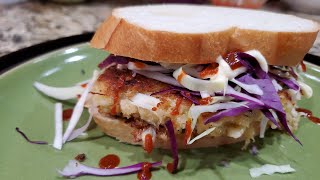 Crab Cake Sandwich  Wegmans Crab Cake Sandwich at home [upl. by Catlin]