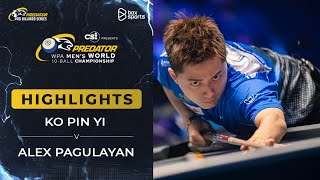 HIGHLIGHTS  Ko Pin Yi vs Alex Pagulayan  WPA World Championship Mens 10Ball 2024  Nhánh Thắng [upl. by Bea]