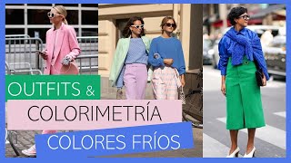 OUTFITS Y CÓMO COMBINAR COLORES COLORIMETRÍAS FRÍAS VERANO E INVIERNO  JOANA PATIKAS [upl. by Innus]