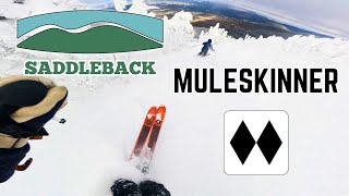 Skiing Muleskinner  The Hardest Trail at Saddleback [upl. by Bowes]