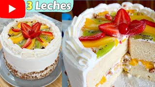 🔴3Leches PASTEL Húmedo y ESPONJADITORECETA COMPLETADulce Hogar Recetas💕 [upl. by Ronal]