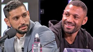 HIGHLIGHTS  AMIR KHAN VS KELL BROOK HEATED FINAL PRESS CONFERENCE amp FACE OFF VIDEO [upl. by Aivitnahs]