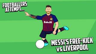 MESSIS FREEKICK vs LIVERPOOL🔥 Footballers Attempt Frontmen 83 [upl. by Bartholomeo]