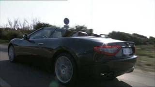 New Maserati GranCabrio 2010 Driving Shot Car to Car [upl. by Aleakcim]