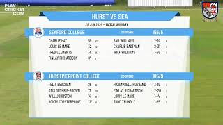 Hurstpierpoint College Under 14A v Seaford College Under 14A [upl. by Aviv]