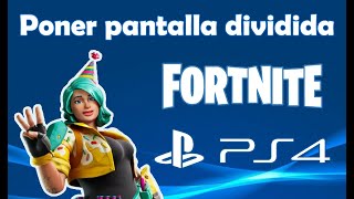 Como jugar pantalla dividida Fortnite PS4 [upl. by Willtrude590]