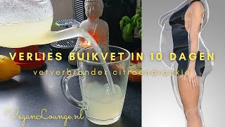 VERLIES BUIKVET IN 10 DAGEN MET DEZE CITROEN DRANKJE🍋🌿🌸 [upl. by Ahsilam]