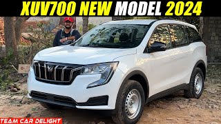 XUV700 Facelift 2024  New Base Model Review with On Road Price [upl. by Anceline302]