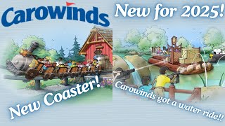 Carowinds NEW for 2025 Camp Snoopy Coaster and Water Ride [upl. by Tiebold]