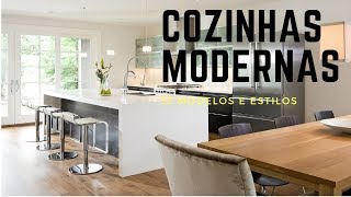 Cozinhas Modernas – 33 ideias Para Planejar a Sua [upl. by Zonda]