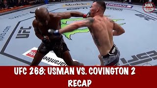 UFC 268 Kamaru Usman vs Colby Covington 2 Recap [upl. by Teiv]