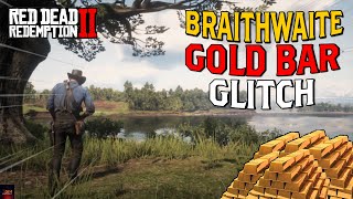 RDR 2 Braithwaite Gold Bar Glitch  Working With Arthur Morgan  2024 [upl. by Akceber144]