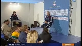 Conférence de presse de Raymond Domenech [upl. by Enileuqkcaj]