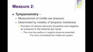 Chapter 6  Part 1  Acoustic Immittance [upl. by Tigram]