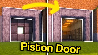 Minecraft How to Make a Spiral 3x3 Piston Door Vault [upl. by Maxama]