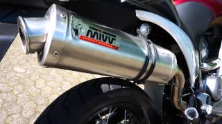 Honda Transalp XL 700 VA with Mivv Oval Exhaust [upl. by Dnomayd]