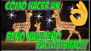 Tutorial de Reno navideño  Adorno de Arbolito  fácil de realizar [upl. by Bride473]