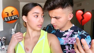 HICKEY PRANK ON BOYFRIEND HE FREAKED OUT [upl. by Kaya]