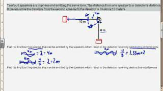 Example problems with speakers and interference [upl. by Odnavres]