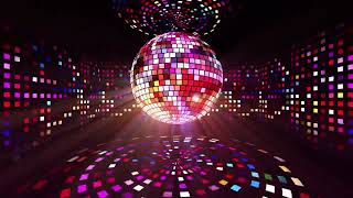 Spinning Pink Colorful Disco Ball Vj Loop  Disco Ball Animation Party Background [upl. by Aretha]