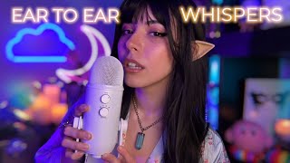 ASMR Ear to Ear Whispering 🌷🩵  trigger assortment [upl. by Bove957]