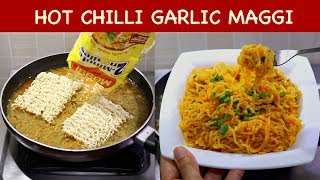 HOT Chilli Garlic Maggi  Chinese Maggi  Schezwan Maggi  Kabitaskitchen [upl. by Adriane583]