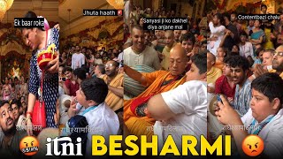 Abhinav Arora Exposed 🤡 Part 2  Reels Ke liye Sanyasi Ji ko Gira Diya [upl. by Itsud]