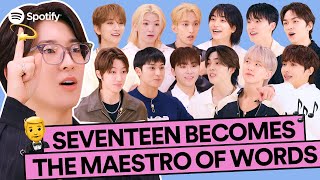 SEVENTEEN becomes the MAESTRO of wordsㅣKPop ON Playlist ZIP PARTY Part 2 [upl. by Nabatse]