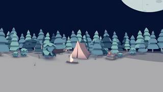 VR Cinema 4D Camping Scene [upl. by Eimmas]