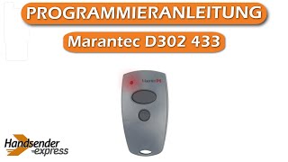 Wie programmiert man eine Fernbedienung Marantec D302 433 [upl. by Ailaro39]