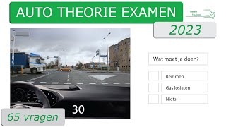 Auto theorie examen 2023  gevaarherkenning  kennis  inzicht  voorrang [upl. by Eidnil]