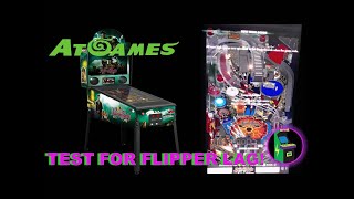 Atgames 4KP Pinball The Addams Family  Test For Flipper Lag [upl. by Rehpretsirhc668]