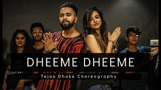 DHEEME DHEEME  Tony Kakkar  Tejas Dhoke Choreography  Dancefit Live [upl. by Imehon]