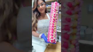 Unmolding and Cutting My Confetti Birthday Cake Soap soapmaking coldprocesssoap birthdaycakesoap [upl. by Aynuat]