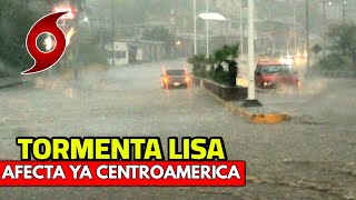 PRIMEROS VIDEOS TORMENTA LISA APUNTO DE CONVERTIRSE EN HURACAN DE CATEGORIA 1 ALERTA CENTROAMERICA [upl. by Ledoux]