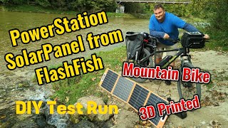 Experiments  3D printing  Panning for Gold use SolarPowerstion from FlashFish Mountan Biking [upl. by Kettie]