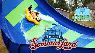 Cobra Water Slide at Skara Sommarland Water Park [upl. by Stuppy103]